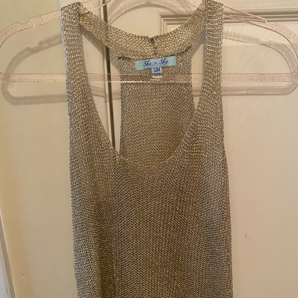 Sweater drapey tank top